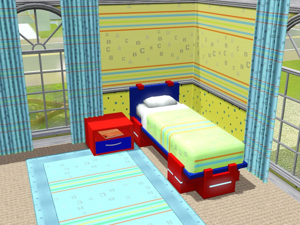 Sims 3 — kids abc 3 by maxi king — The a b c apear only as gray,so if you don't like it,use pattern kids abc 4!It got