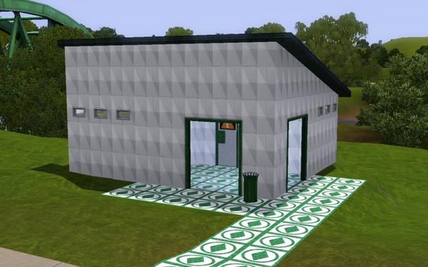 Sims 3 — Plumbob Masonry by Sal_Toums — A sort of masonry/concrete pattern that made up the buildings of a job I had a