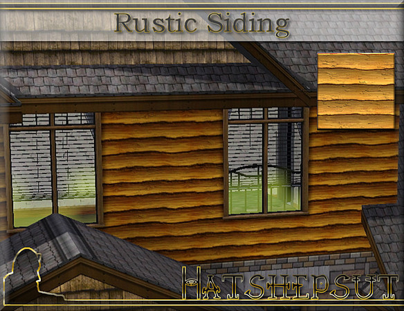 Sims 3 — Rustic Siding by hatshepsut — Natural wood siding ideal for rustic buildings