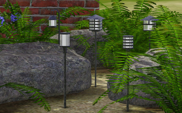 Sims 3 — Exclusive Outdoor Lamp Set by DOT — Exclusive outdoor Lamp Set for Simpspiration issue #1.