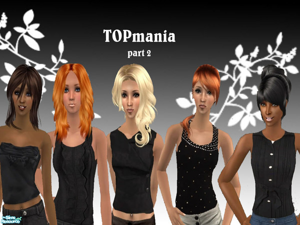 Sims 2 — Topmania part 2 by theangeliquemonte — Little black dresses are now classic of style,so why wont to add some