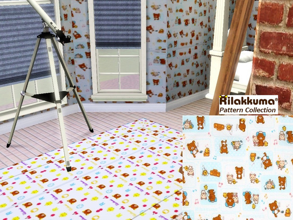 Sims 3 — Rilakkuma Logo Pattern by oldmember_mercychick666 — Rilakkuma Logo Pattern. This pattern is perfect for Pajamas