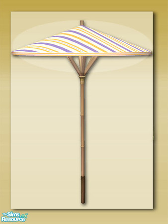 Sims 2 — Summer Days:Patio Brolly Canopy 02 by Shakeshaft — Part of a recolour of my Summer Days Patio Set, in a Light