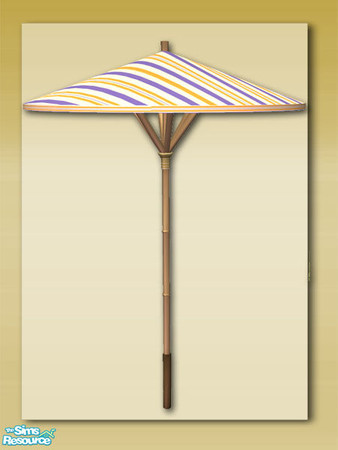 Sims 2 — Summer Days:Patio Brolly Base-02 by Shakeshaft — Part of a recolour of my Summer Days Patio Set, in a Light Wood