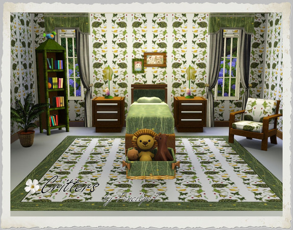 Sims 3 — Critters Pattern by PenelopeT — Pattern can be found under the 'Themed' category. Enjoy! PenelopeT