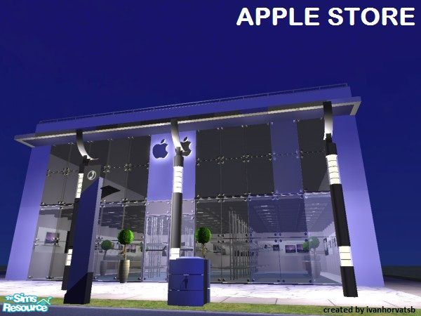 Sims 2 — APPLE STORE by ivanhorvatsb — APPLE STORE (Complete it furnishing and decorating)