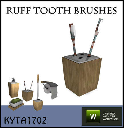 Sims 3 — Ruff toothbrushes by Kyta1702 — just in case they need one