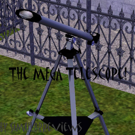 Sims 3 — The MEGA Telescope! by SIMul8rReviews_ — by simul8rreviews, outdoors object, very cheap :)
