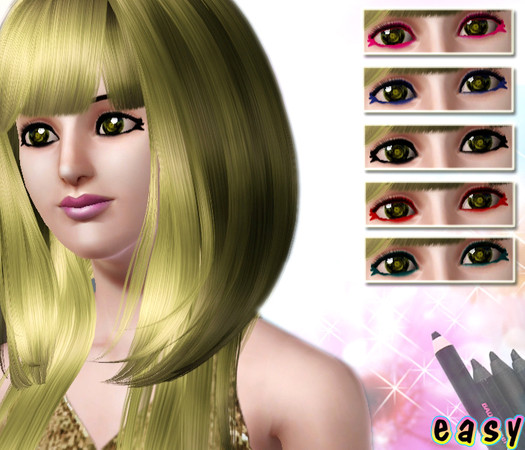 Sims 3 — Eyeliner 01 by easysims — Hope that everybody likes it(*^__^*)