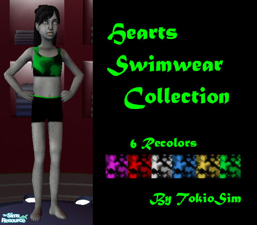Sims 2 — Hearts_Swimwear_Collection by TokioSim — collection for child girls