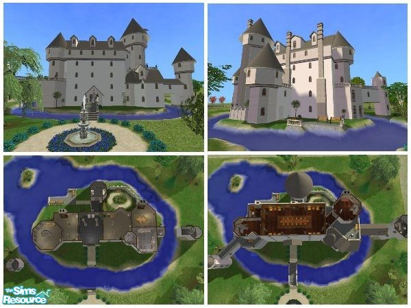 Sims 2 —  by juhhmi — This beautifully romantic castle is perfect for your sim kings and queens. Throw parties in the