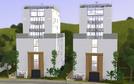 Sims 3 — Compact 9 Story Apartments by Alan_of_Dale — by Alan_of_Dale. Compact 20x30 Lot 9 story apartments with an 8 car