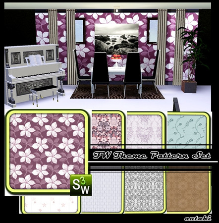 Sims 3 — FW Themed Pattern set by autaki — Pattern by autaki