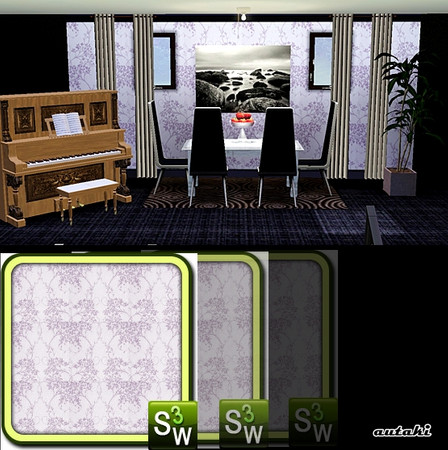 Sims 3 — FW Theme o2 by autaki — Pattern by autaki