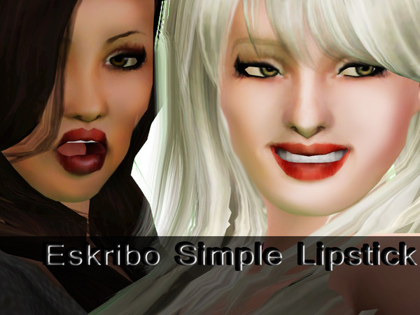 Sims 3 — Eskribo-SimpleLipstick by Es-Kribo — Just Simple Lipstick! Enjoy!