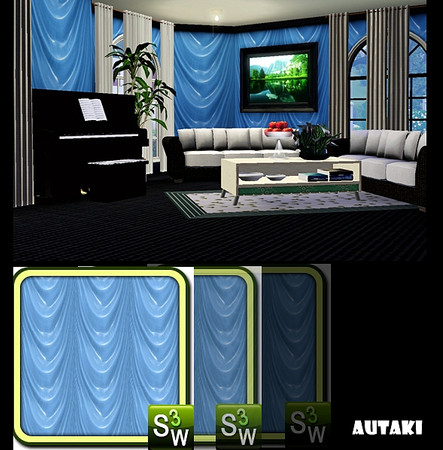 Sims 3 — Wall art 01 by autaki — Pattern by autaki