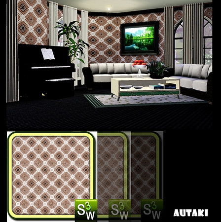 Sims 3 — Wall art 05 by autaki — Pattern by autaki