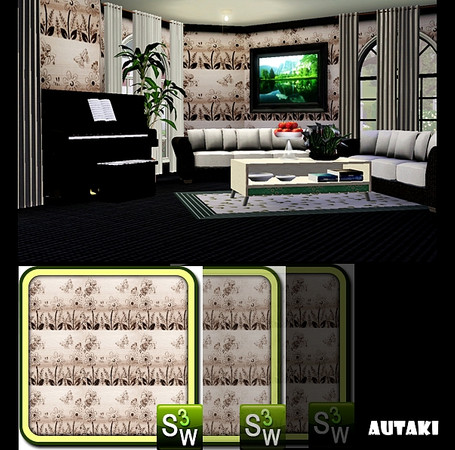 Sims 3 — Wall Art 03 by autaki — Pattern by autaki