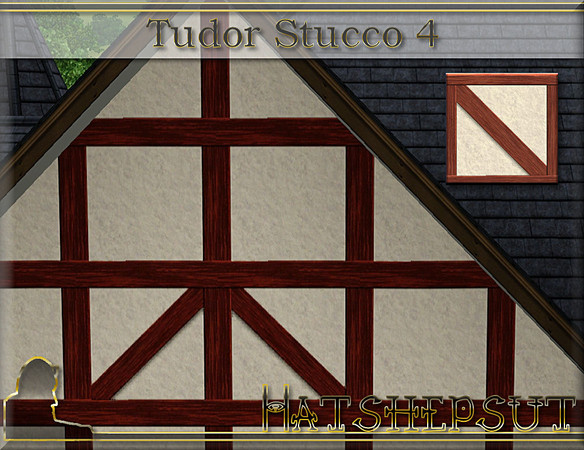 Sims 3 — Tudor Stucco 4 by hatshepsut — Part of the Tudor Stucco pattern set