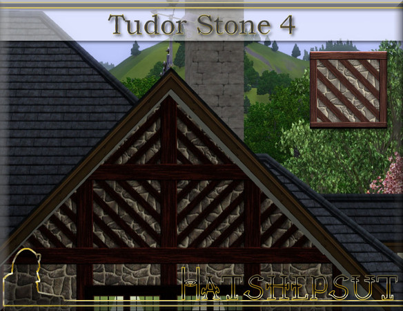 Sims 3 — Tudor Stone 4 by hatshepsut — Part of the Tudor Stone pattern set