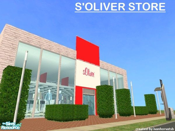 Sims 2 — S\'OLIVER STORE by ivanhorvatsb — S\'OLIVER STORE (Complete it furnishing and decorating)