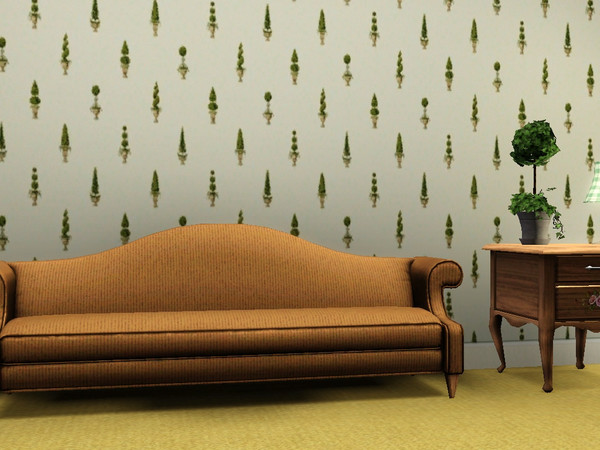 Sims 3 — Topiary by Kath616 — Little topiary trees decorate this sweet pattern.