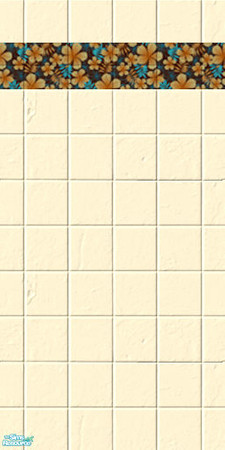 Sims 2 — MRC Tropical Bungalow Set - MrC wall 381 by MidnightRose — Bathroom tile wall for the MRC Tropical Bungalow.