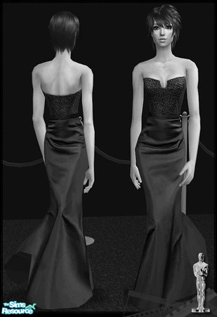 Sims 2 — Oscar Dresses 2008 - Mesh Siluetta Afwidemermaidgown by Siluetta — 