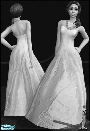 Sims 2 — Oscar Dresses 2008 - Mesh Siluetta Afwidegownoscars by Siluetta — 