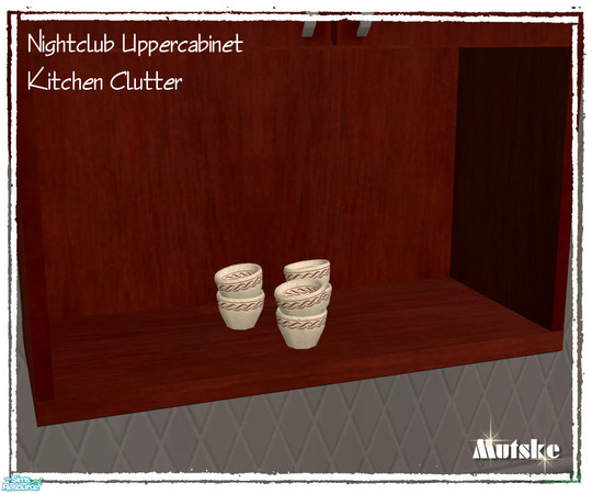 Sims 2 — Kitchen Clutter Espressocups by Mutske — You can find these in decorative/sculpture. Just for decoration.