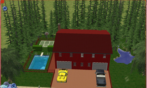 Sims 2 — Home Garage! by childdevmajor2010 — Located in a wooded area this house is for the sim who loves to tinker The