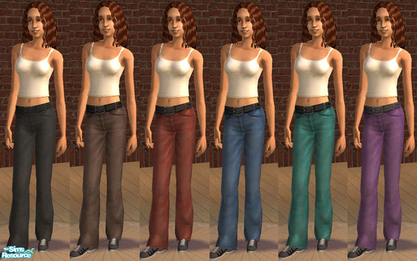 Sims 2 — Loose Jeans For Women by flambe — We here at FlamCo understand that, occasionally, the most comfortable thing in