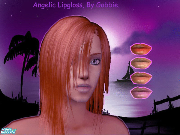 Sims 2 — Angelic lipgloss by gobby — For the sweet as sin sims.