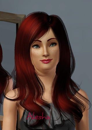Sims 3 — Alesha by Elienn — Alesha Hair from Peggyzone Skin from Ladyfrontbum