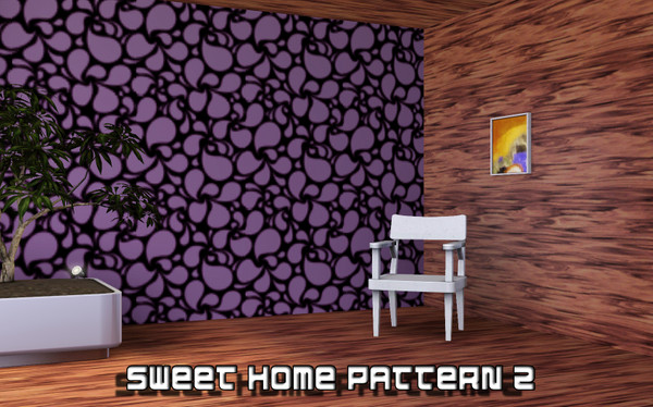 Sims 3 — Sweet Home Pattern II by TSR Archive — By Pralinesims -under Theme