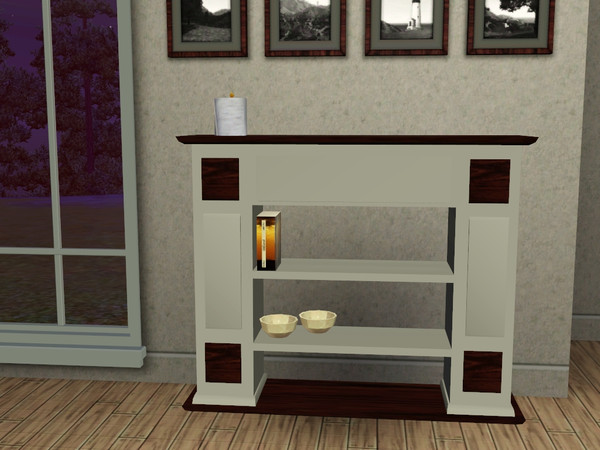 Sims 3 — Oldstyle Shelf by CaliDea — Oldstyle Shelf (with Slots)