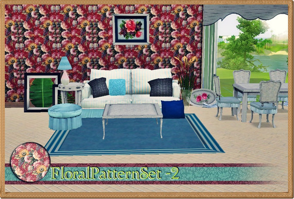 Sims 3 — FloraPatternset2 by vidia — vidiaTSR