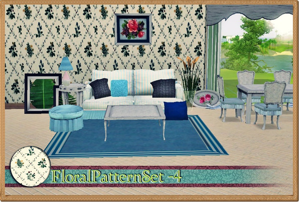 Sims 3 — FloraPatternset4 by vidia — vidiaTSR
