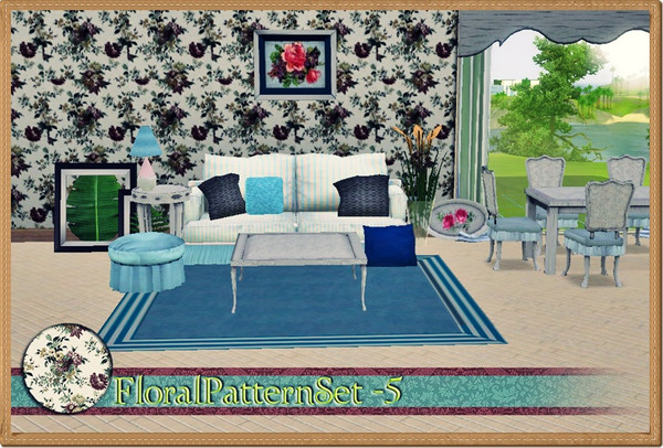 Sims 3 — FloraPatternset5 by vidia — vidiaTSR