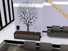 Sims 3 — Modern Tree Wallpaper Set by HannahandCaleb — Pattern look rather strange when you first put down the wall paper