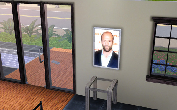 Sims 3 — Jason Statham Poster by shez22 — Have a lush pic of the actor in your house!