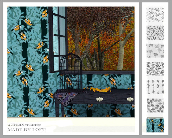 Sims 3 — Autumn Tomtits by Loft — pattern by Loft