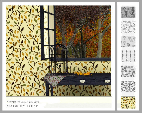 Sims 3 — Autumn Dead Leaves by Loft — pattern by Loft