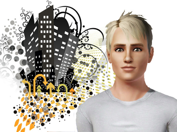 Sims 3 — Devin Sage by mookie2325 — With his striking features he had it made as a model but he would rather be partaking