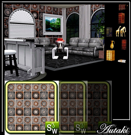 Sims 3 — Funny Flower 01 by autaki — Pattern by autaki