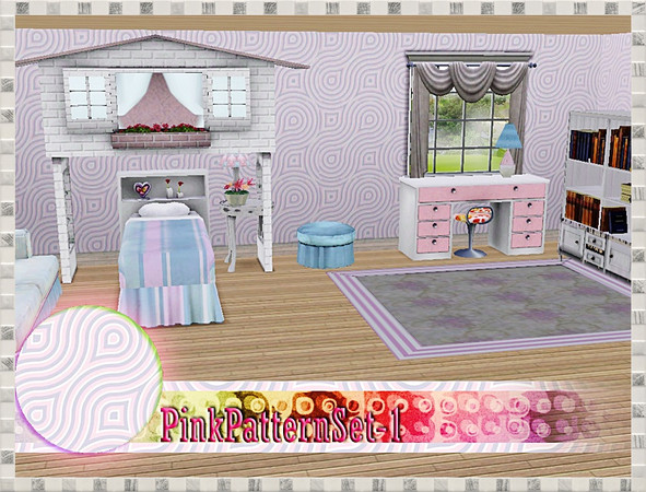 Sims 3 — V# PinkPattern1 by vidia — vidiaTSR