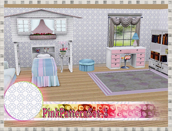 Sims 3 — V# PinkPattern3 by vidia — vidiaTSR