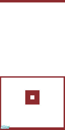 Sims 2 — NK Salsa BR Dark Red - Wall 2 by MoMama — A dark red trim with a little dark red square and plenty of white