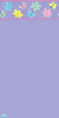Sims 2 — Flutterby by BillsAngel — A cute paint with a butterfly border. Made by Dee for TSR.