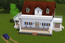Sims 3 — The Notebook House by Angela_Cullen — Let your fantasy come alive with the White House with the Blue Shutters